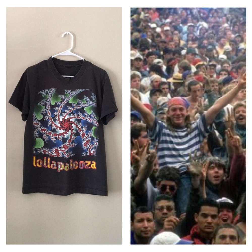 RARE VINTAGE 1993 Lollapalooza Festival Band Tee